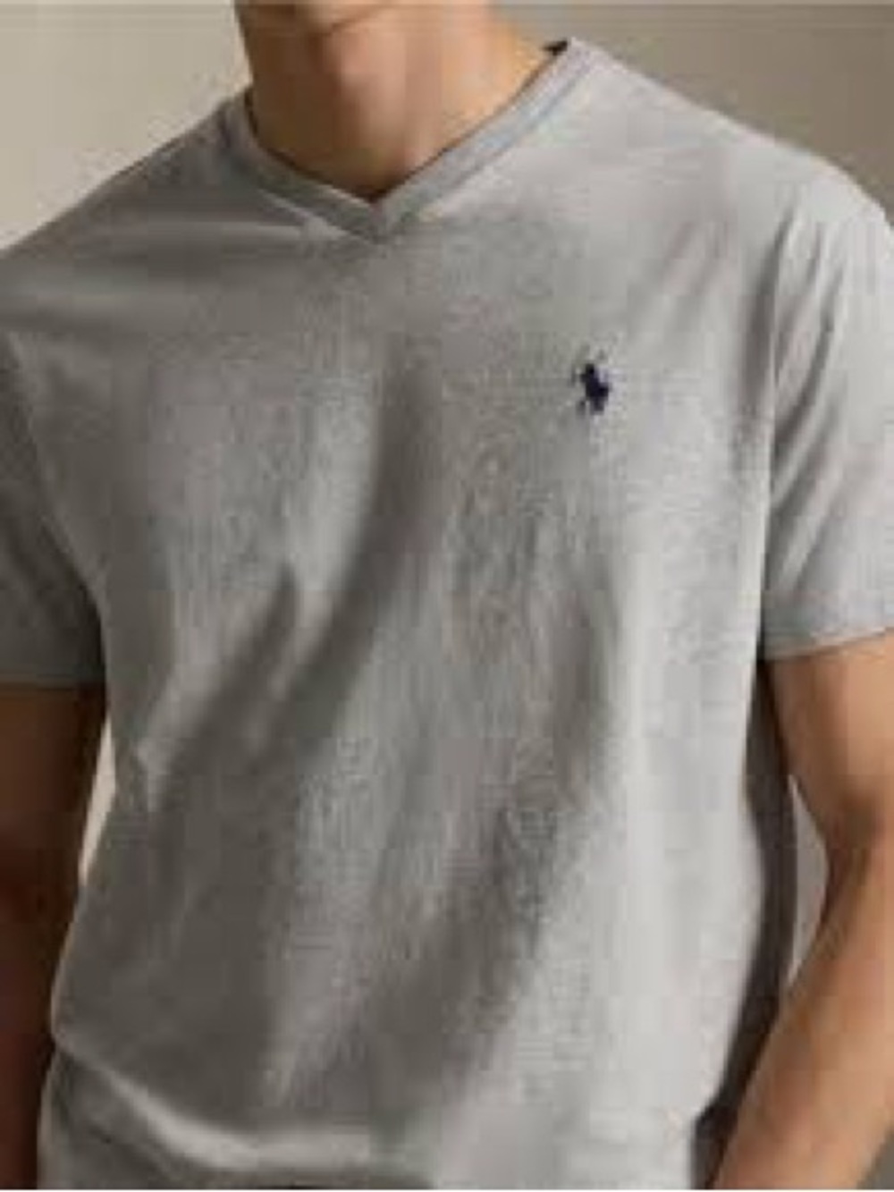 Polo by Ralph Lauren Heather Gray Crew Neck Tee